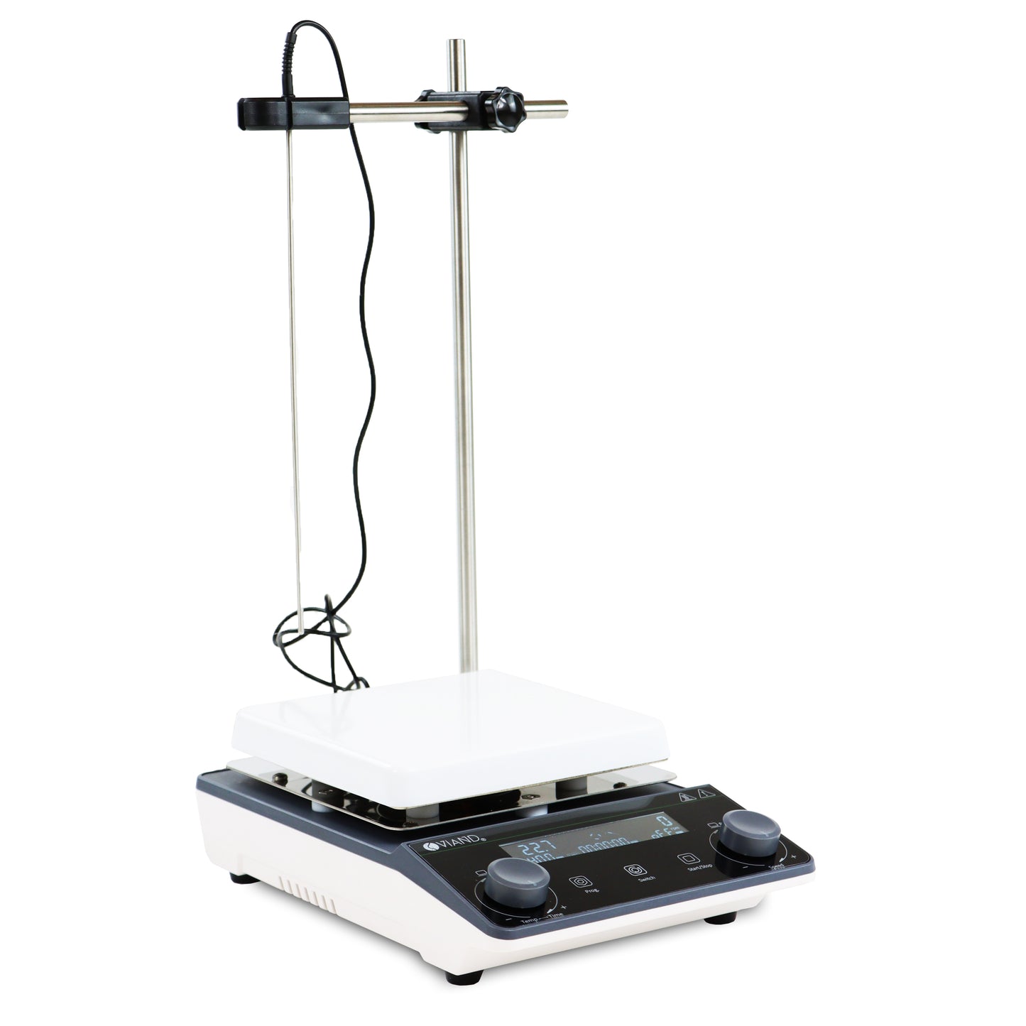 Termoagitador Plato Cerámica 15x15cm 300°C 1600rpm VIAND