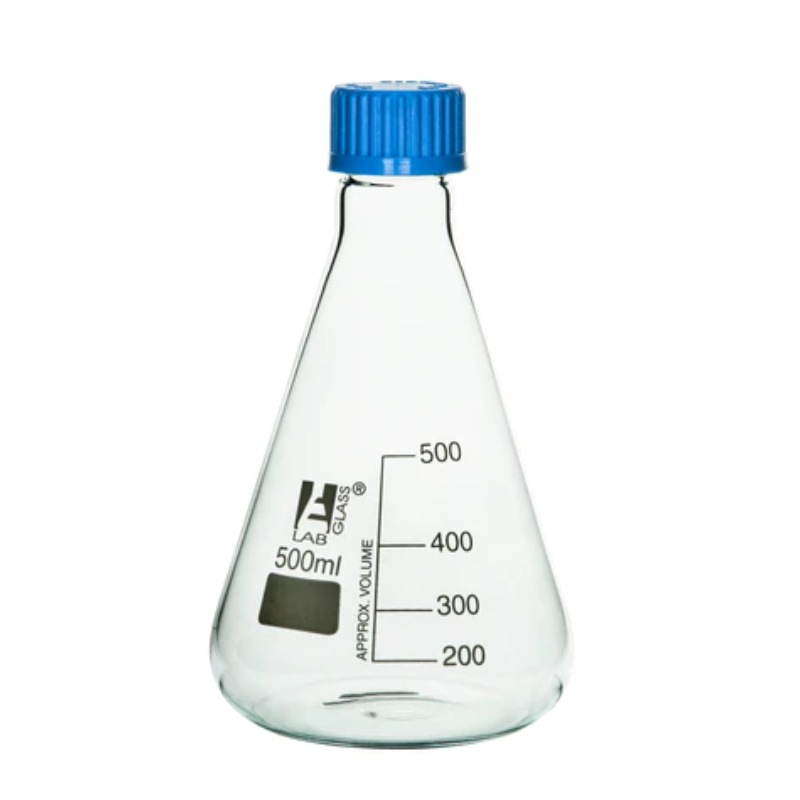 CH0430E – Matraz Erlenmeyer con Tapa Rosca 500ml Eisco