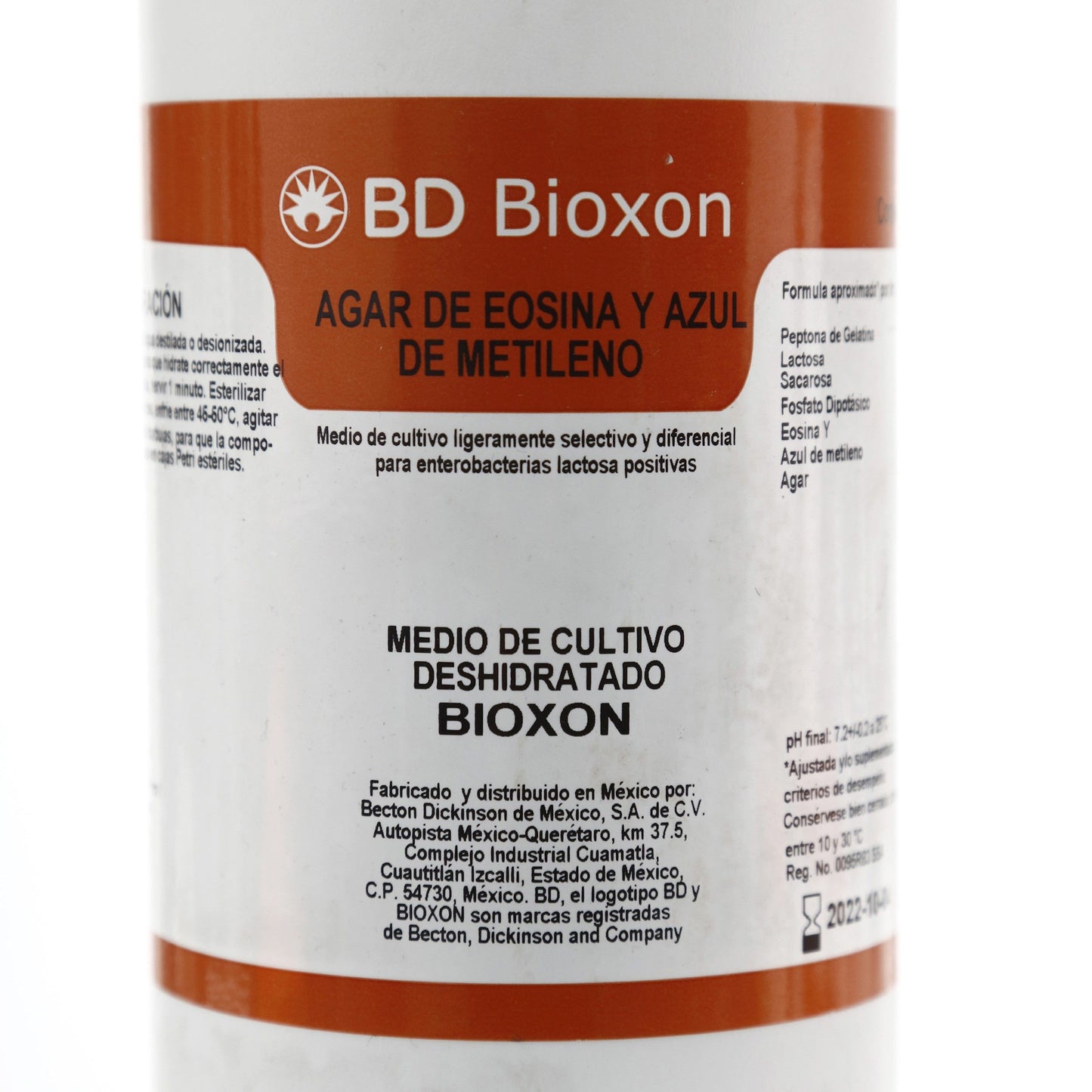 210600 - Agar Eosina Y Azul De Metileno 450g Bioxon