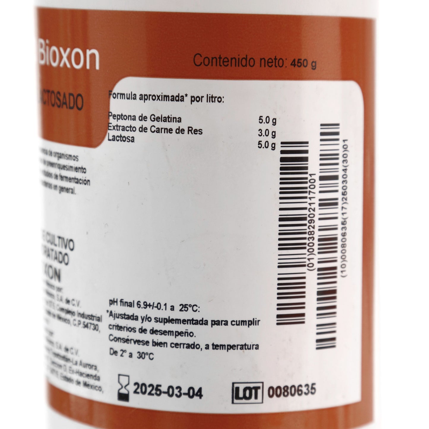 211700 - Caldo Lactosado 450g Bioxon