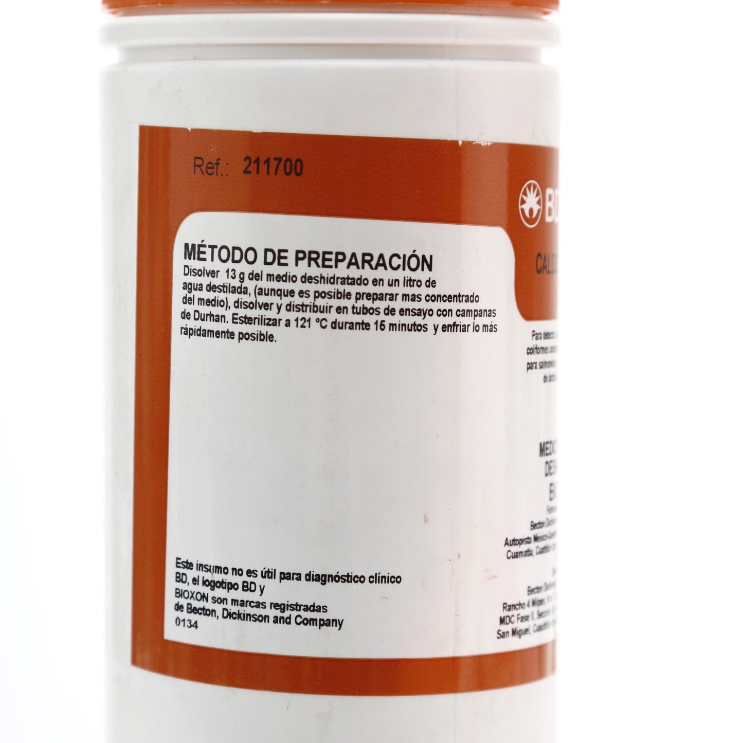 211700 - Caldo Lactosado 450g Bioxon