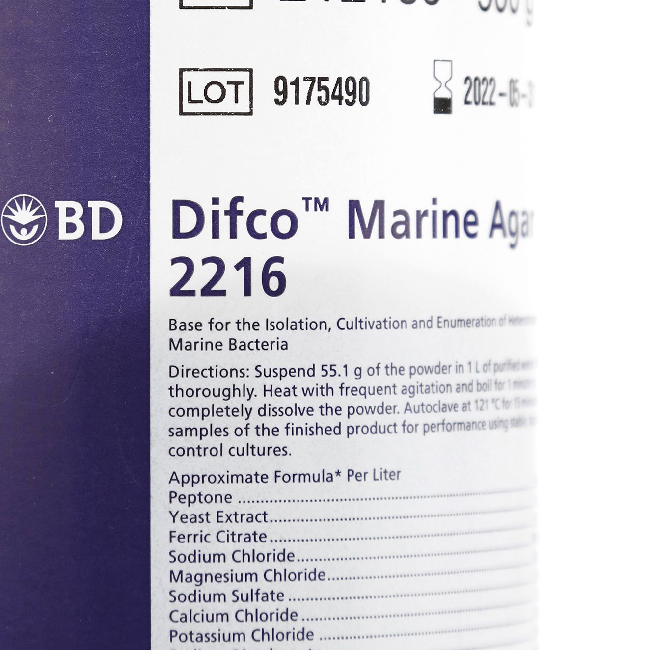 212185 - Agar Marino 500g Difco