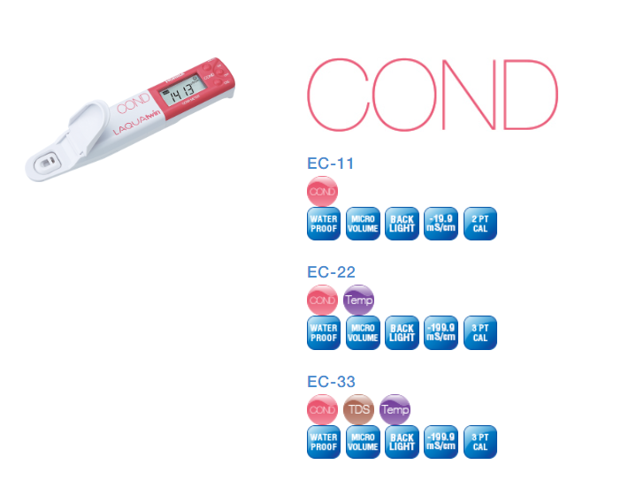 EC22 – Medidor De Conductividad/°C Laquatwin Horiba