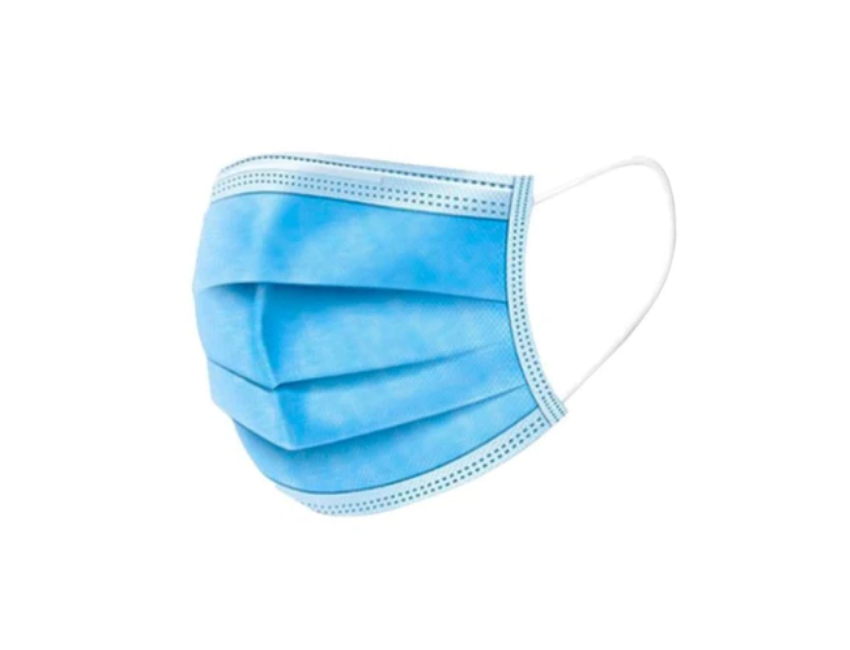 ES799 - Cubre Boca Tres Pliegos Azul Pk/50 Nal