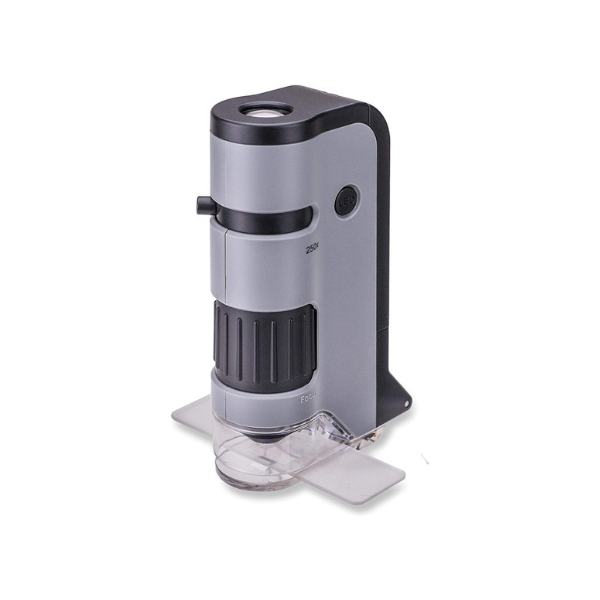Microscopio De Bolsillo 100-250X  C/Clip Para Smartphone Carson
