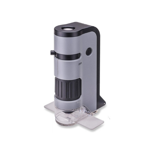 Microscopio De Bolsillo 100-250X  C/Clip Para Smartphone Carson