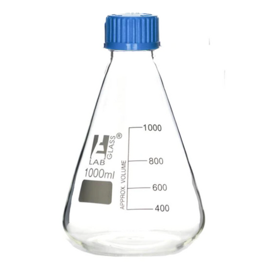 CH0430F – Matraz Erlenmeyer con Tapa Rosca 1lt Eisco