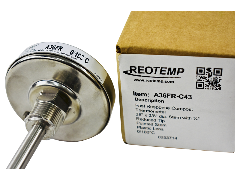 A36FR-C43 - Termómetro Respuesta Rápida 0-100°C Largo 90cm Reotemp