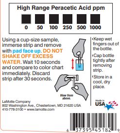 3000HR - Tiras para Acido Peracético 0-1000ppm Hr Pk/50 Lamotte