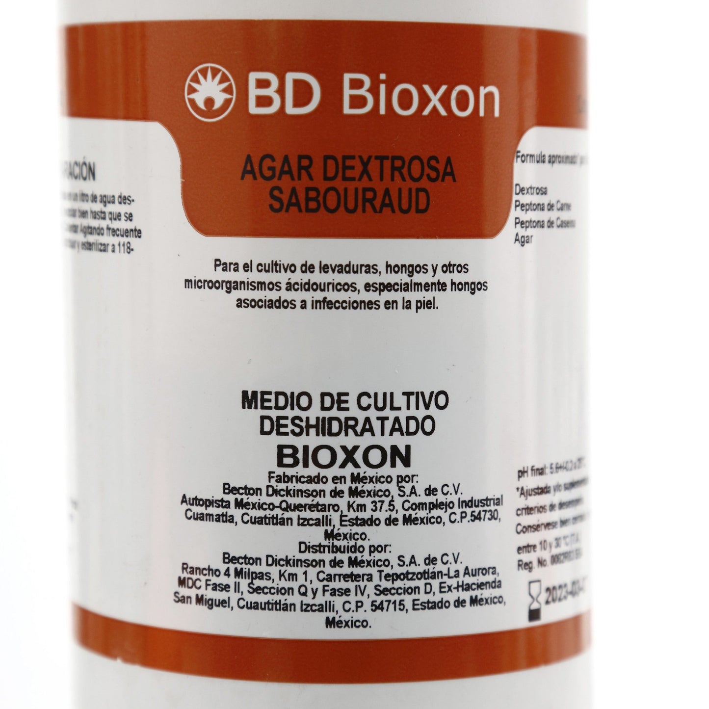 210700 - Agar Dextrosa Sabouraud 450g   Bioxon