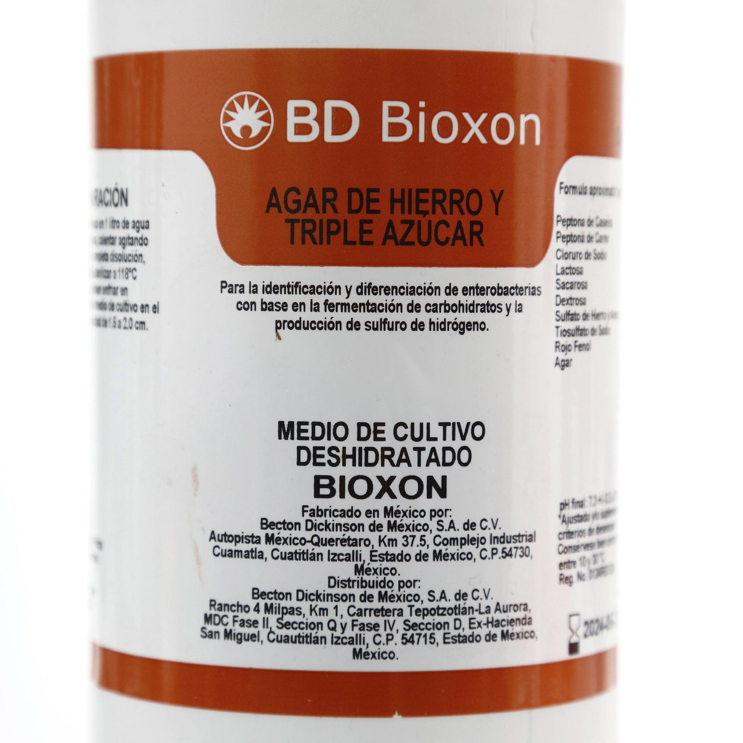 211400 - Agar Hierro Y Triple Azucar 450g Bioxon