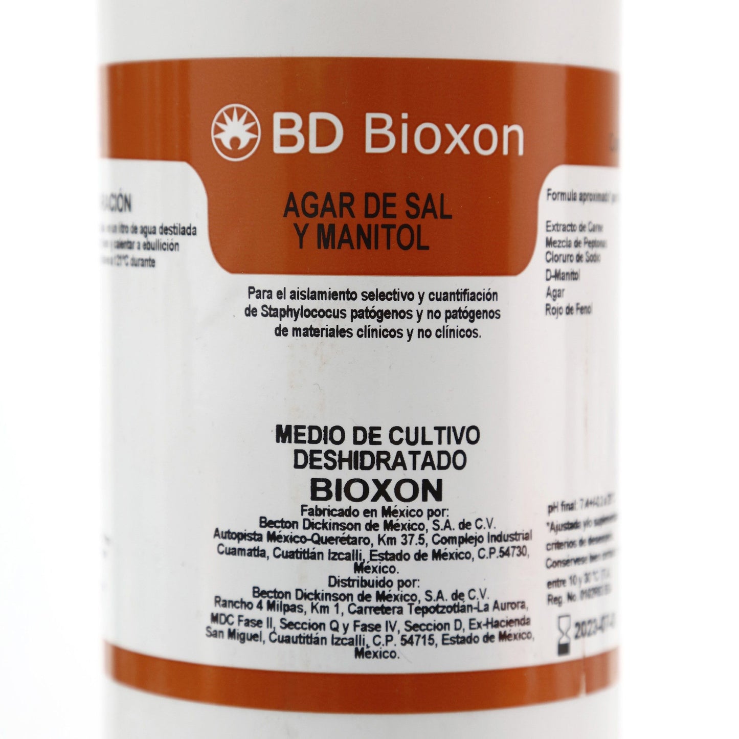 214600 - Agar Sal Y Manitol 450g Bioxon