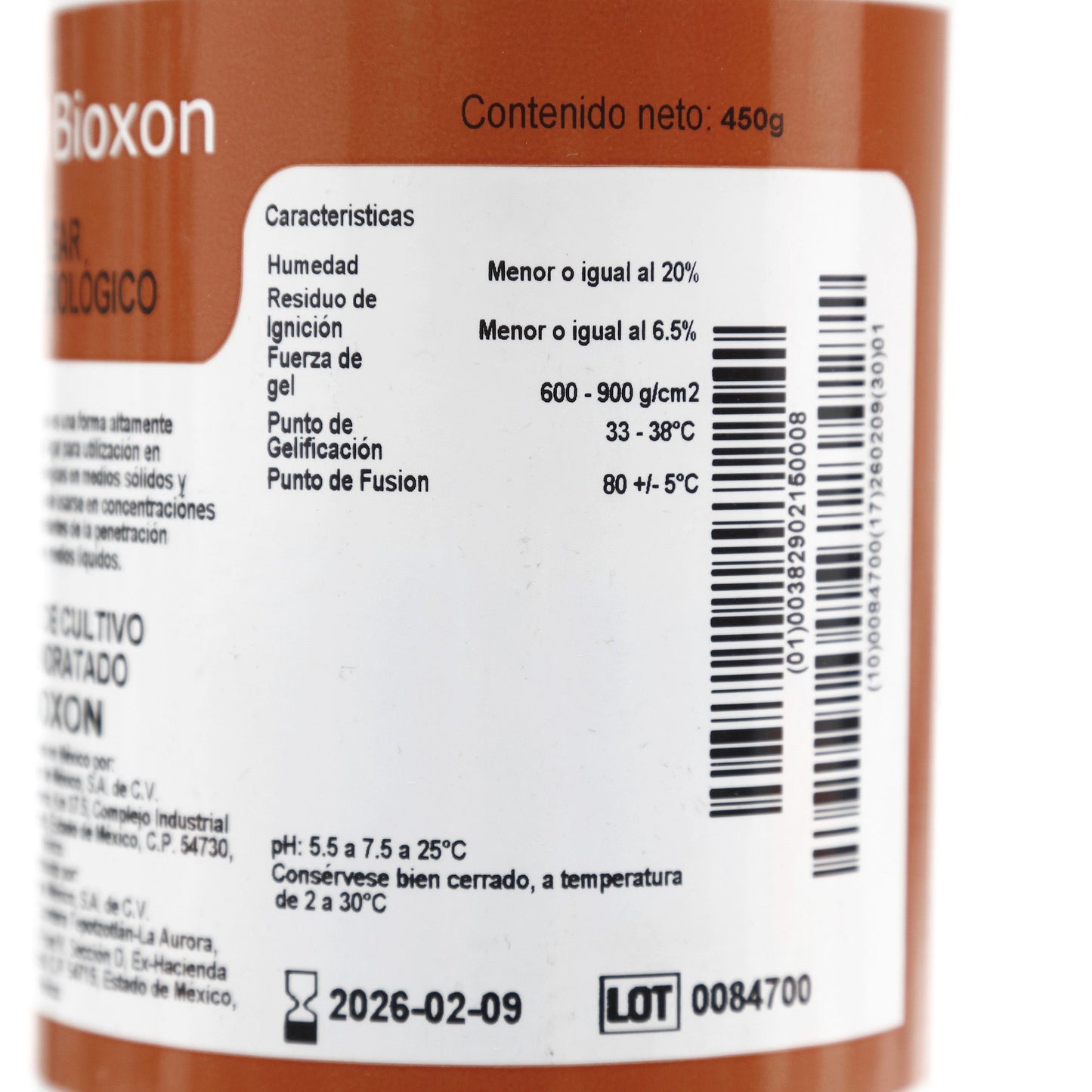 215000 - Agar Bacteriologico 450g Bioxon