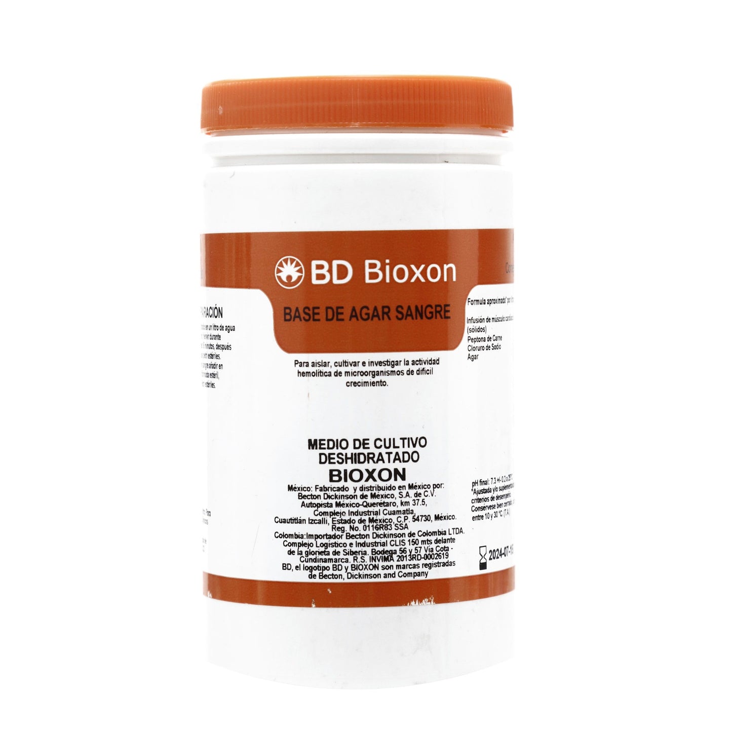 211728 - Base De Agar Sangre 450g Bioxon
