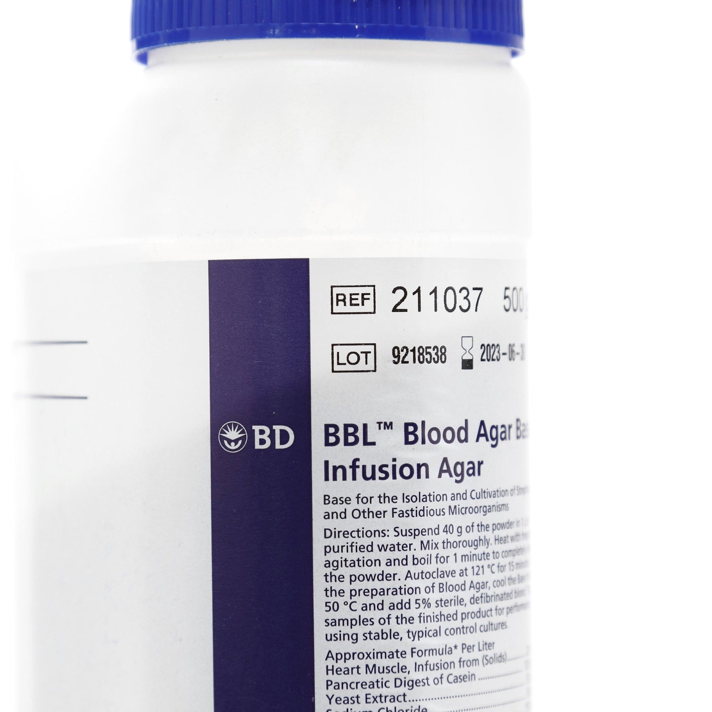 211037 - Base De Agar Sangre 500g BBL