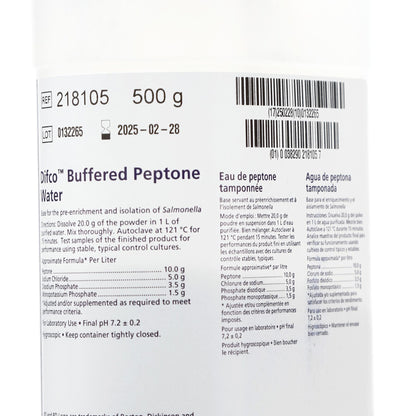 218105 - Agua Peptonada Amortiguada 500g Difco