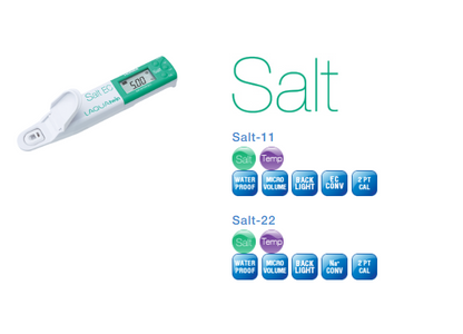 Medidor De Salinidad Digital 100 ppt(G/L) Laquatwin Horiba