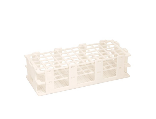 CH0710C - Gradilla Polipropileno Blanca P/40 Tubos 20mm Eisco