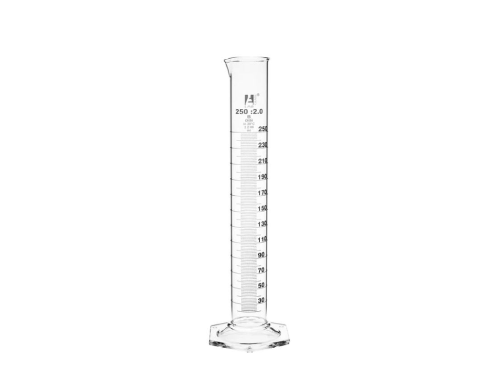 CH0345L-WT – Probeta Graduada Vidrio 250ml Clase “a” Blanca Eisco