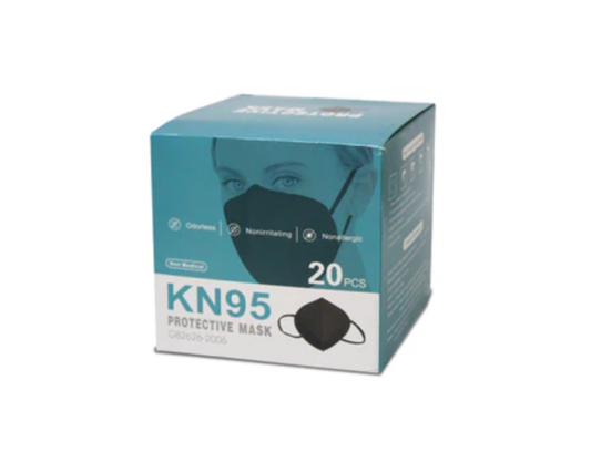 KN95N-20 - Cubre Boca Kn95 Negro Pk/20 Nal