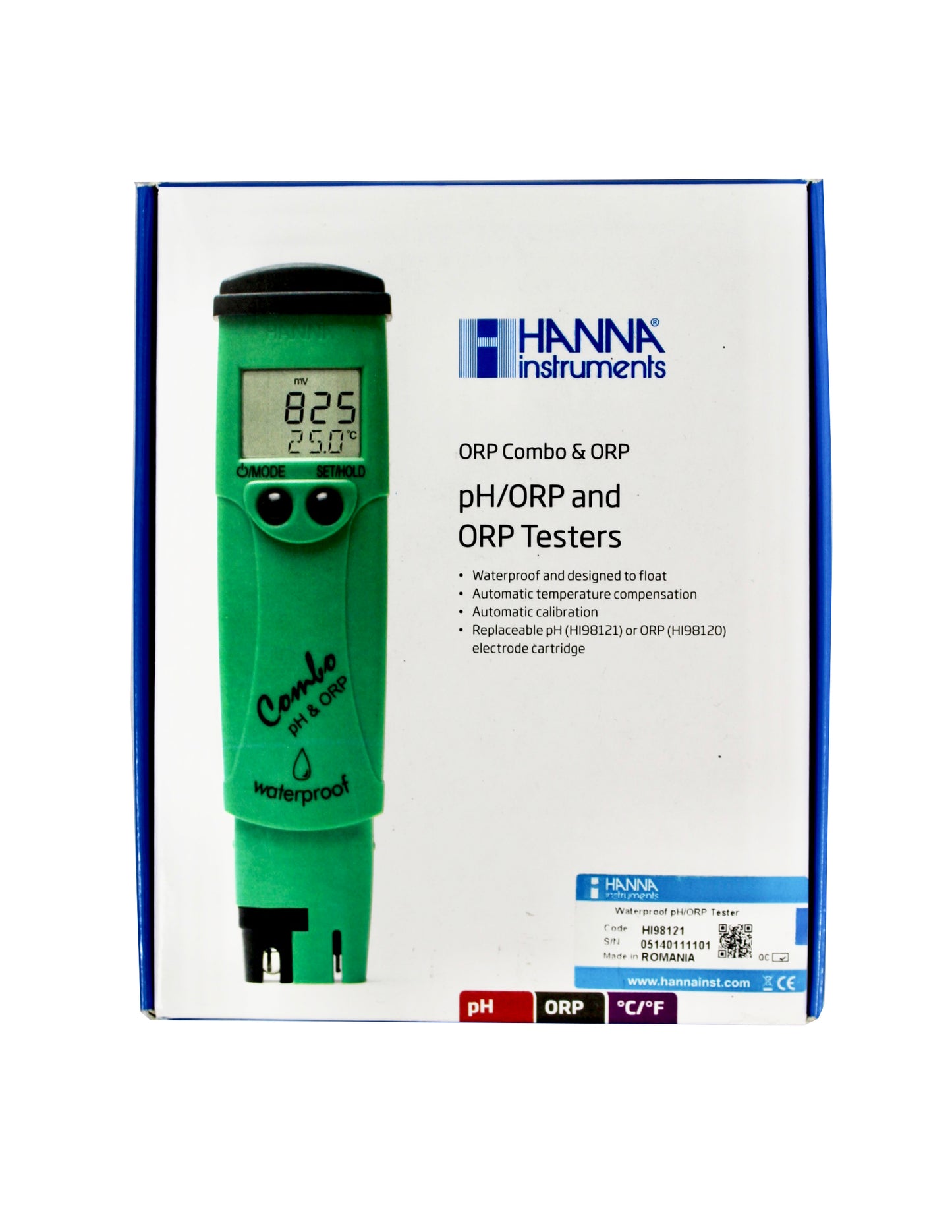 HI98121 – Medidor De Ph/ Orp/°C Tipo Pluma Hanna