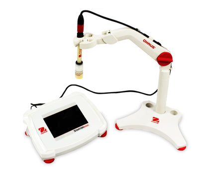 Medidor de Ph/mv/°c de Mesa Lcd Tactil 4.3" Color Ohaus