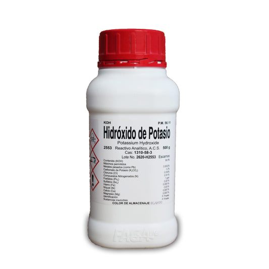 2553-500 - Hidróxido De Potasio Escamas Acs 500g Fagalab