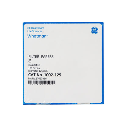 1002-125 - Papel Filtro Cualitativo # 2 De 125mm Ø Pk/100 Whatman