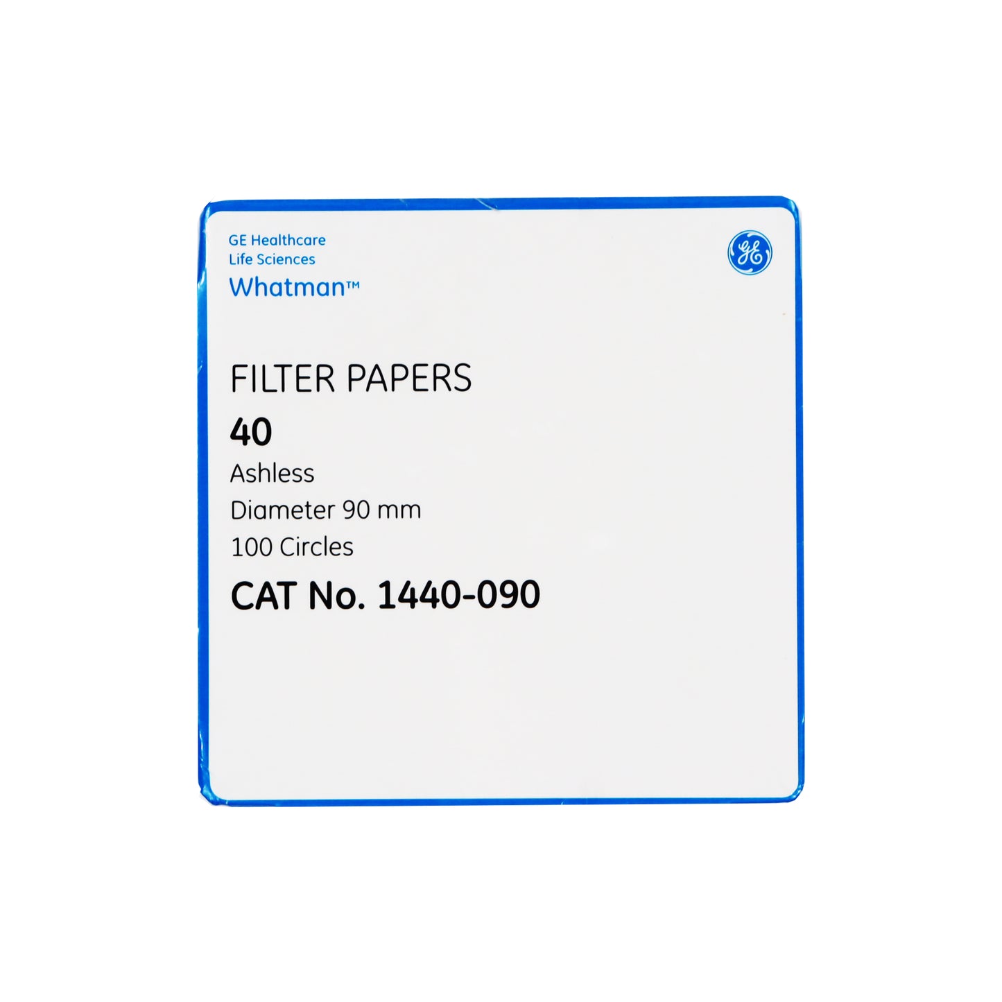 1440-090 PAPEL FILTRO CUANTITATIVO #40 DE 90 MM Ø PK/100 WHATMAN