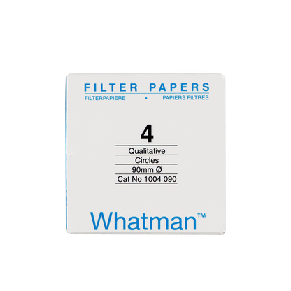 1004-090 PAPEL FILTRO CUALITATIVO #4 DE 90MM Ø PK/100 WHATMAN
