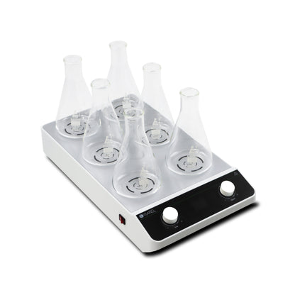 Agitador Magnético 6 Lugares De 1l Digital 100-1500rpm Viand