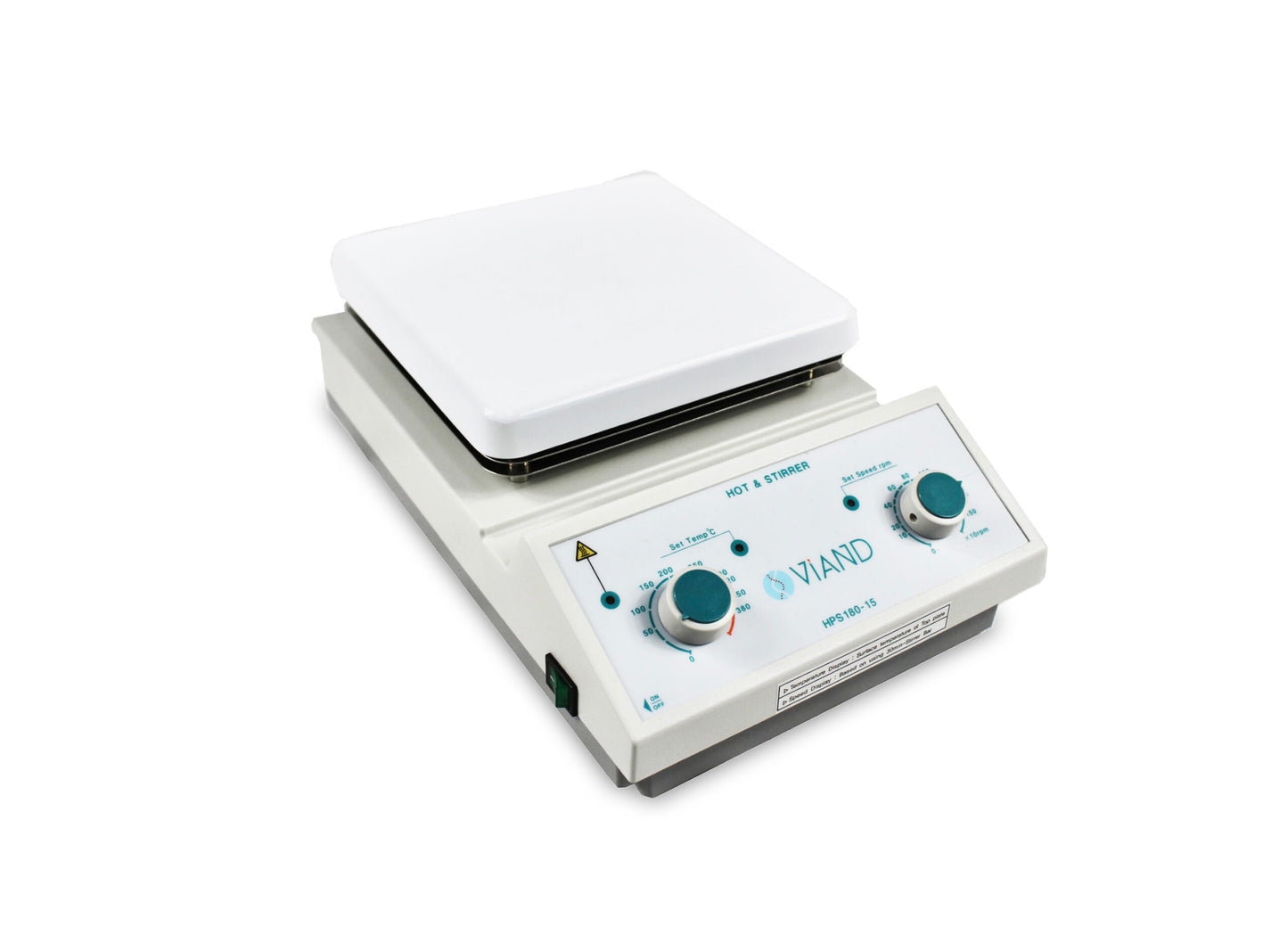 Termoagitador Plato Cerámica 7x7" 380°C 1500rpm VIAND