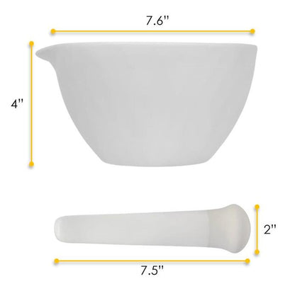 CH0540E - Mortero Con Mano De Porcelana 900ml Eisco