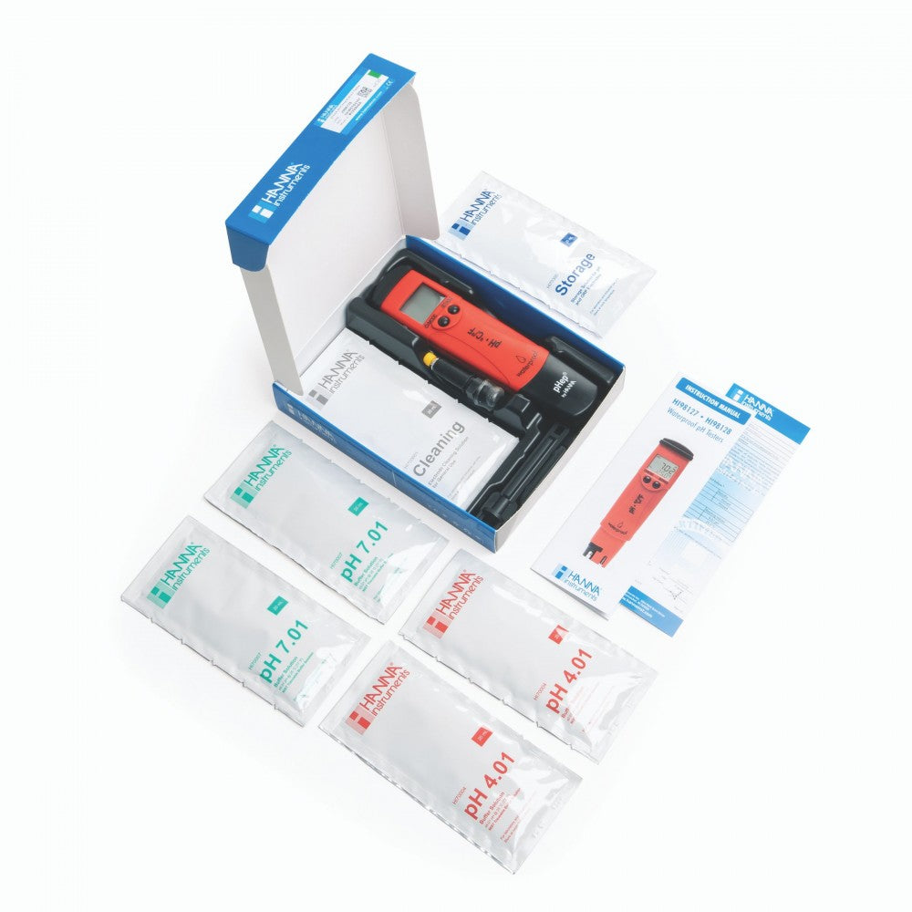 HI98127 – Medidor De Ph/°C Impermeable Flotante Atc Cal Aut Hanna
